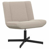 Swivel Chair Light Grey 63 x 75 x 76 cm Sheepskin 42007334