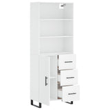 Highboard White 69.5x34x180 cm Engineered Wood 3189469
