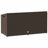 Garden Storage Box Brown 110x50x58 cm Poly Rattan 4104070