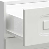 Kitchen Base Cabinet "Kalmar" High Gloss White Engineered Wood 854281