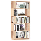 Book Cabinet/Room Divider 80x25x163.5 cm Solid Wood Pine 814064