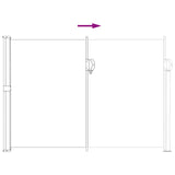 Retractable Side Awning Sand 300 x 140 cm Polyester 42035411
