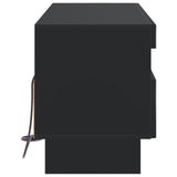 LED TV Cabinet Black Engineered Wood 896106