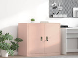 Storage Cabinet Pink 80 x 40 x 90 cm Steel 891683