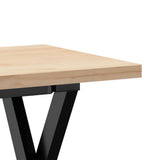 Coffee Table X-Frame 110x40x45.5 cm Solid Wood Pine and Steel 3282755