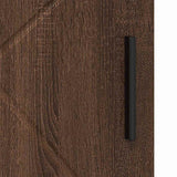 Bathroom Cabinet with Storage Brown Oak 30 x 35 x 95 cm 883321