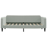 Daybed with Trundle&Drawers without Mattress Light Grey 90x190 cm Single 3197157