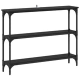 Console Table Black oak 100 x 22.5 x 75 cm Engineered Wood 883505