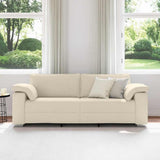 Sofa Beige 219 x 77 x 82 cm Linen 4105246
