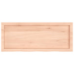 ZNTS Wall Shelf 100x40x cm Untreated Solid Wood Oak 363564