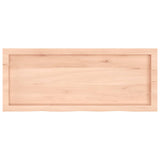 ZNTS Wall Shelf 100x40x cm Untreated Solid Wood Oak 363564