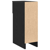 Bedside Cabinets with Drawer 2 pcs Black Oak 20x36x60 cm 858698