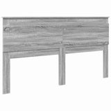 Headboard with Headboard Grey Sonoma 200 cm Engineered Wood 887422