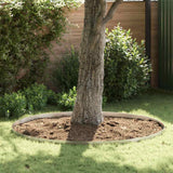 Lawn Edging 4 pcs Silver 450 x 0.05 x 10 cm Stainless Steel 868017