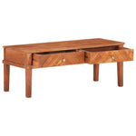 ZNTS TV Cabinet 110x40x41 cm Solid Acacia Wood 286577