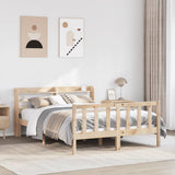 Bed Frame without Mattress 140x190 cm Solid Wood Pine 3306572