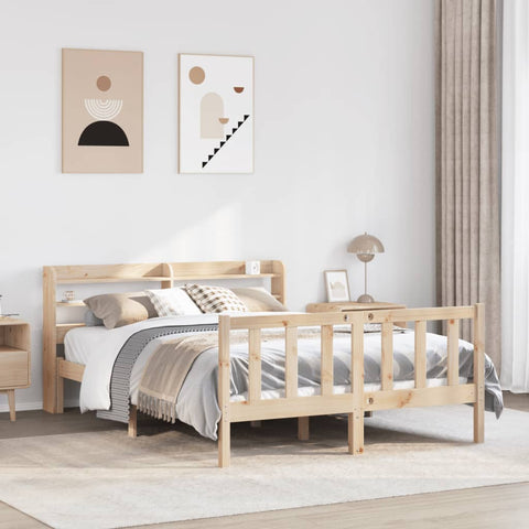 Bed Frame without Mattress 160x200 cm Solid Wood Pine 3306584