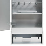 BBQ Oven Smoker with Table Galvanised Steel 3187618