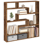 ZNTS Wall Cube Shelf 7 Compartments Old Wood Engineered Wood 860029