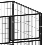 Animal Cage without Door Black 300 x 100 x 70 cm Steel 150791