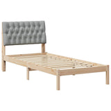 Bed Frame with Upholstered Headboard Brown 90 x 190 cm 878854