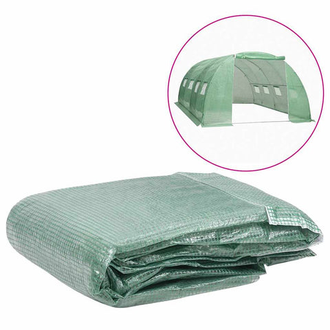 Greenhouse Replacement Cover 400x400x200 cm Green 316444