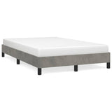Bed Frame without Mattress Light Grey 120x190 cm Small Double Velvet 379502