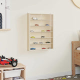 Wall Display Case with Shelf Beige 40 x 8.5 x 54 cm Plywood 42015624
