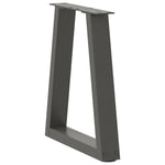 ZNTS Dining Table Legs V-Shape 2 pcs Anthracite 38x cm Steel 4012546