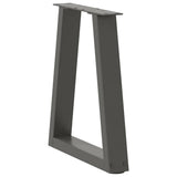 Coffee Table Legs V-Shape 2 pcs Anthracite 38x cm Steel 4012546
