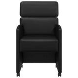 Dining Chairs with Wheels 2 pcs Black 58 x 65 x 98 cm 42017890
