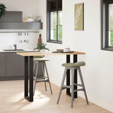 Bar Table Legs U-Shaped 2 pcs Black 40x cm Steel 4013228