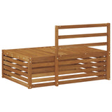 Outdoor End sofa Natural 115 x 83 x 73 cm Solid Acacia Wood 900572