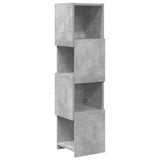 Corner Cabinet 25.5x25x102cm Engineered Wood Concrete Grey 889808