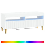 LED TV Cabinet White Engineered Wood 896765