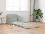 Folding Sofa Bed Light Grey 65 x 80 x 83 cm Velvet 42030497