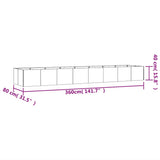 Garden Raised Bed 360x80x40 cm Corten Steel 824535