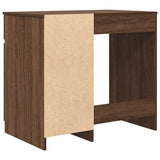 Desk Brown Oak 86x49x76 cm Engineered Wood 861829