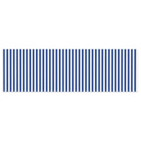 Retractable Awning Manual Blue and white 400 x 200 cm Fabric 3329778