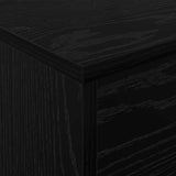 Magazine Rack Black Oak 70 x 41 x 156 cm Engineered Wood 899520