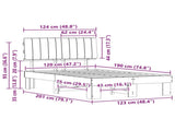 Bed Frame with Upholstered Headboard Black 120 x 190 cm 877506