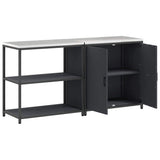 Kitchen Storage Set HATTEM 2 pcs Anthracite Cold-rolled Steel 3392654