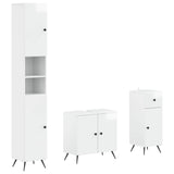 3 Piece Bathroom Cabinet Set BREDA Engineered Wood 3417886