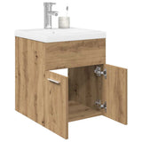 Sink Cabinet with Built-in Basin and Faucet Artisan Oak 3328906