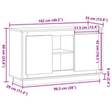 Sideboard Artisan Oak 102x35x60 cm Engineered Wood 857138