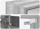 Bathroom Mirror Cabinet Grey Sonoma 63.5 x 16 x 62.5 cm 889156