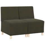 Modular Sofa Unit Armless 2 pcs Green 55 x 74 x 82 cm 3399791