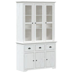 Highborad "BODO" White 115.5x43x200.5 cm Solid Wood Pine 3206451