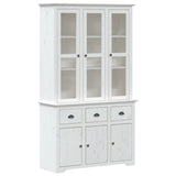 Highborad "BODO" White 115.5x43x200.5 cm Solid Wood Pine 3206451