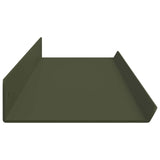 Floating Shelf 4 pcs Olive Green 100 x 9 x 2.5 cm Steel 8003993